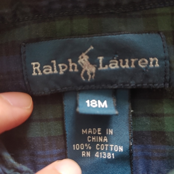 Ralph lauren 18mos button down - Picture 3 of 5